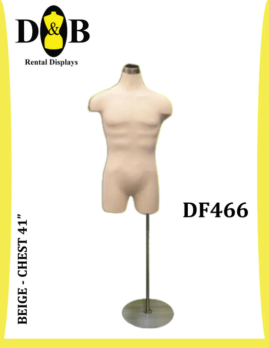 B-Dress Form(for pants), Beige Male, DF466