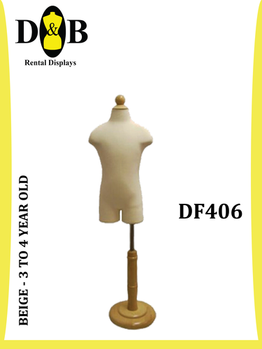 Dress Form (3 to 4 Year Old), Beige, Kid DF406
