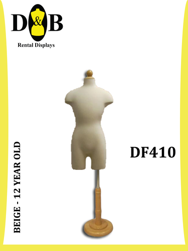 Dress Form (12 Year Old) Beige, Kid, DF410