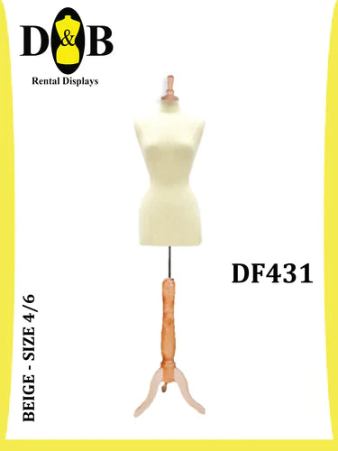B-Dress Form, Beige, Size 4/6, Female DF431