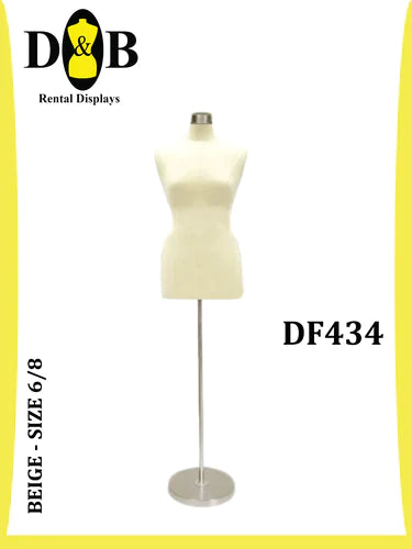 B-Dress Form, Beige, Size 6/8, Female DF434