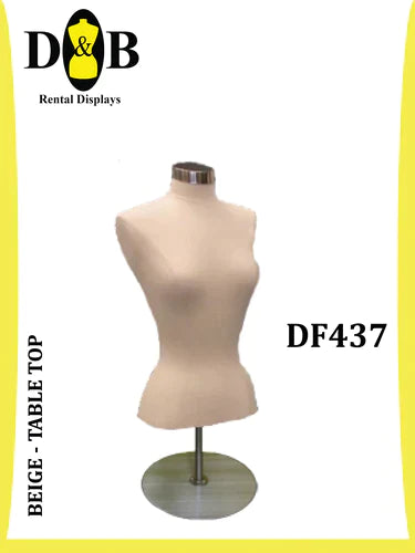 B-Dress Form (For Blouse), Beige, Size 4/6, Female DF437