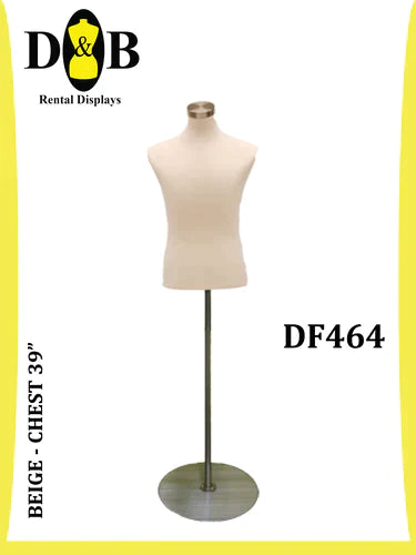 B-Dress Form, Beige, Male, DF464