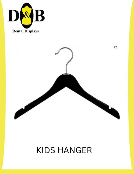 Kids Black Wood Hangers