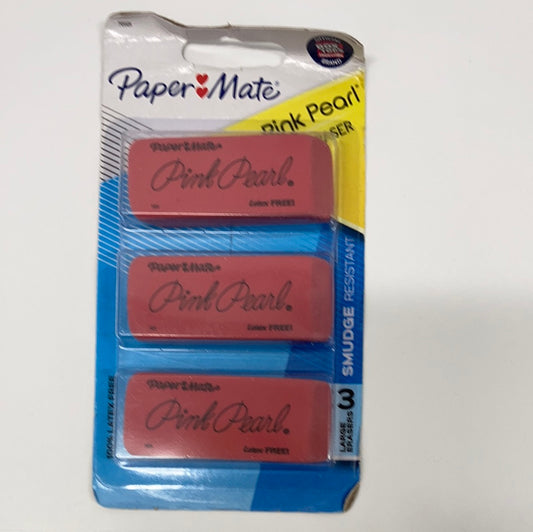 Pink erasers