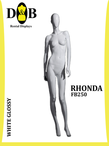 Full Body (Egghead), White Glossy, Female RHONDA FB250