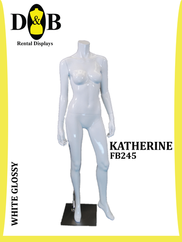 Full Body Headless White Glossy Female KATHERINE FB245