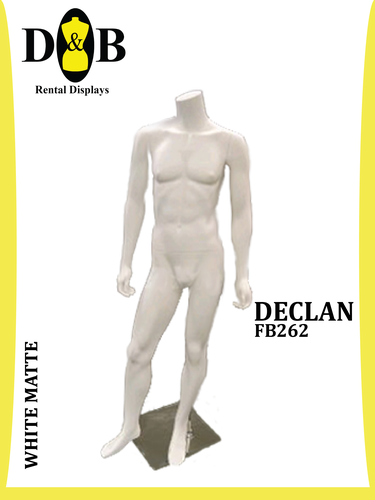 Full Body (Headless), White Matte, Male DECLAN FB262
