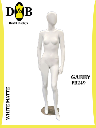 Full Body (Egghead), White Matte, Female GABBY FB249