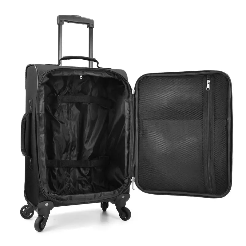 2-Piece Polyester Suitcase Luggage w/ Tote [FREE-Click for details]