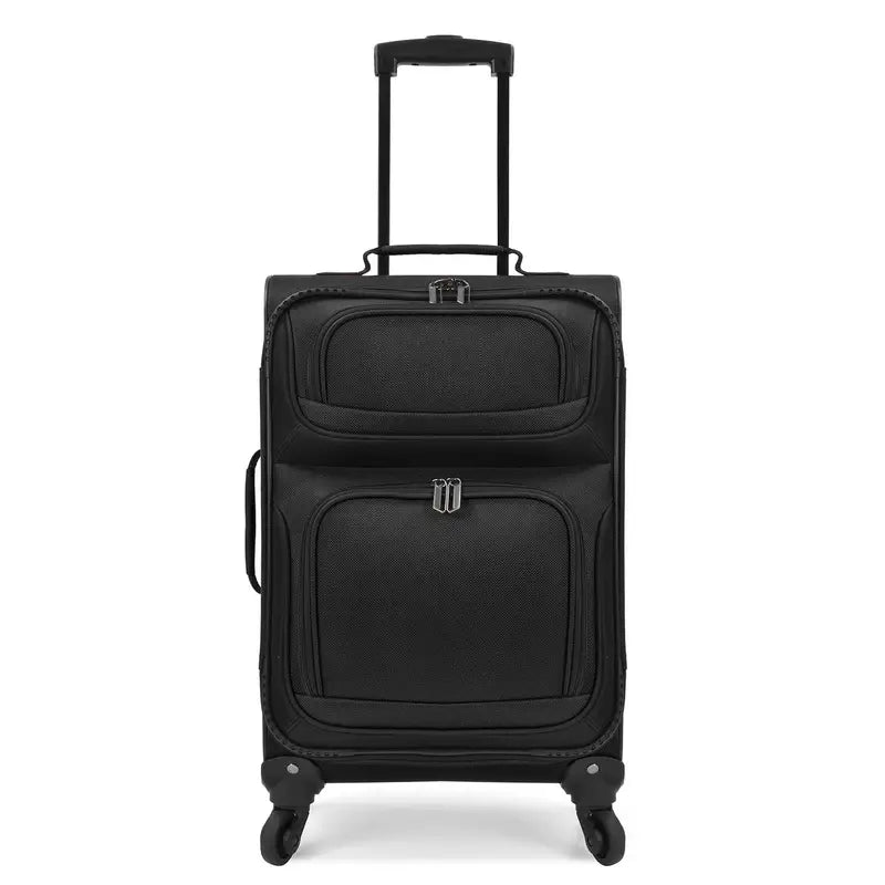 2-Piece Polyester Suitcase Luggage w/ Tote [FREE-Click for details]