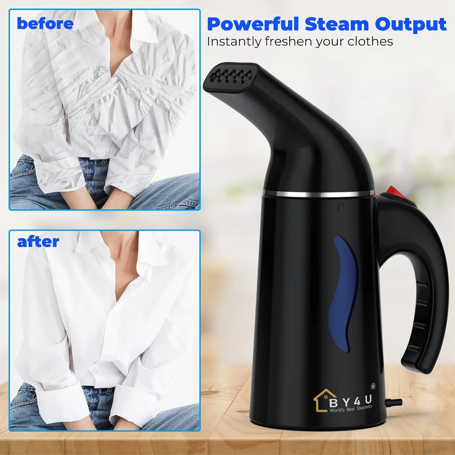 BY4U Steamer for Clothes [FREE-Click for details]