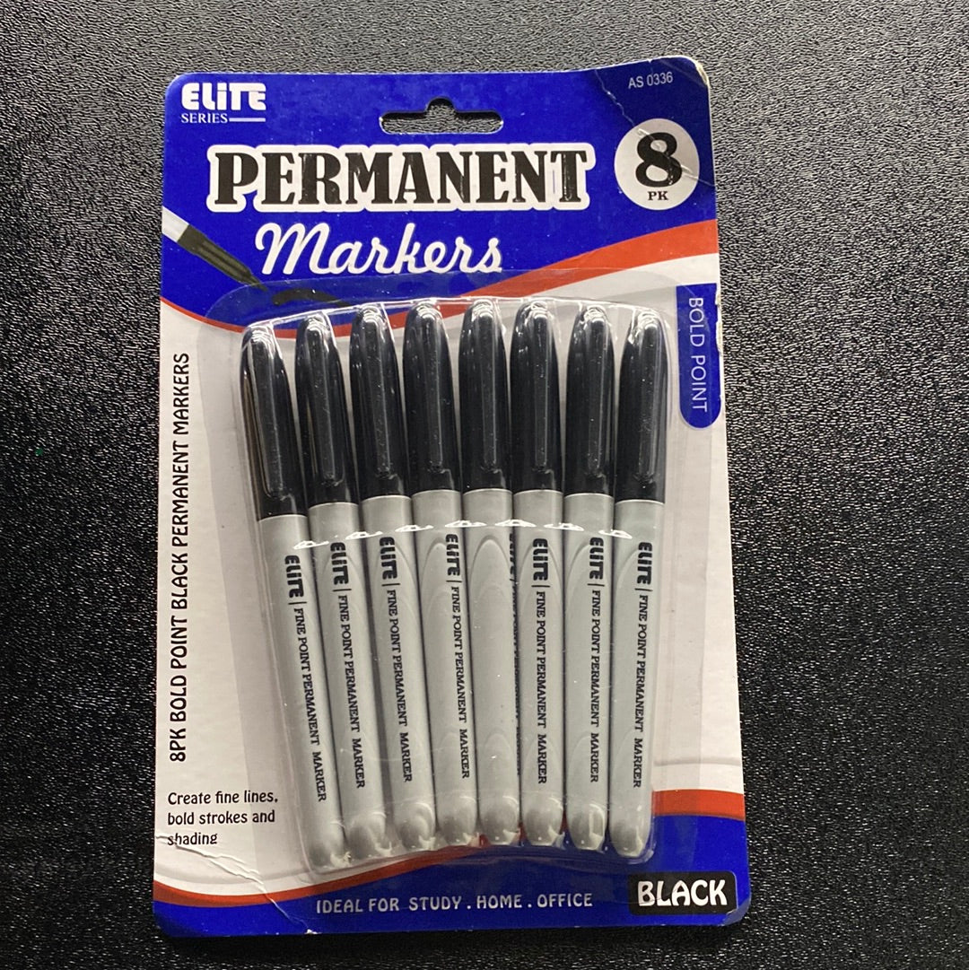 Permanent  color markers