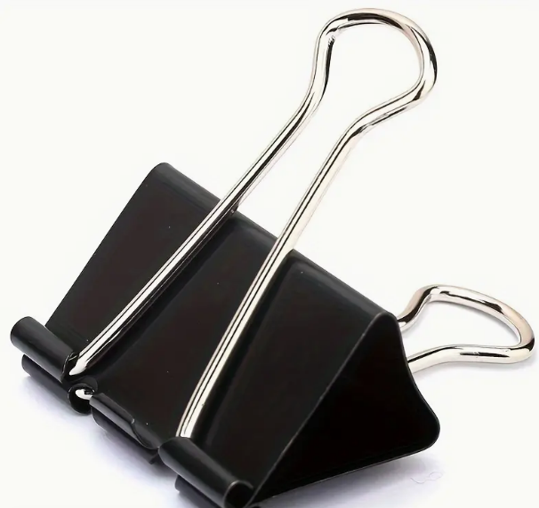 2' Black Binder Clips