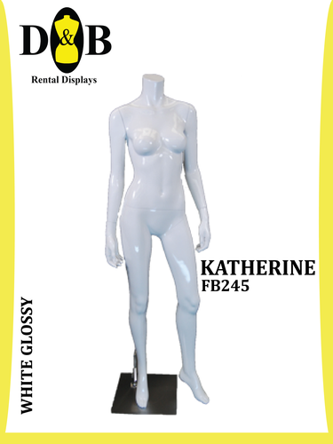 Headless Full Body  White Glossy Female KATHERINE FB245