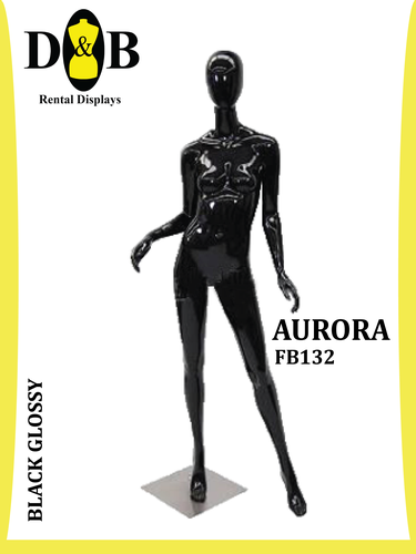 Egghead Full Body Black Glossy Female AURORA FB132 – COTERIE/MAGIC NYC