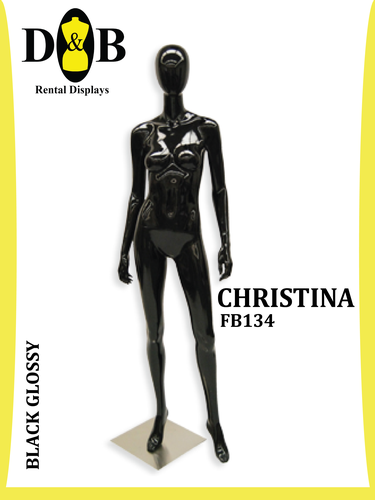 Egghead Full Body Black Glossy Female CHRISTINA FB134