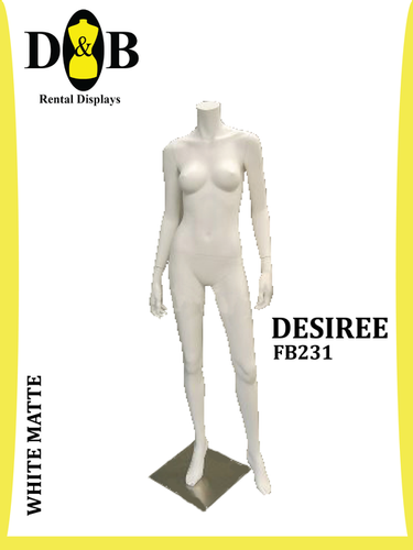 Headless Full Body White Matte, Female DESIREE FB231